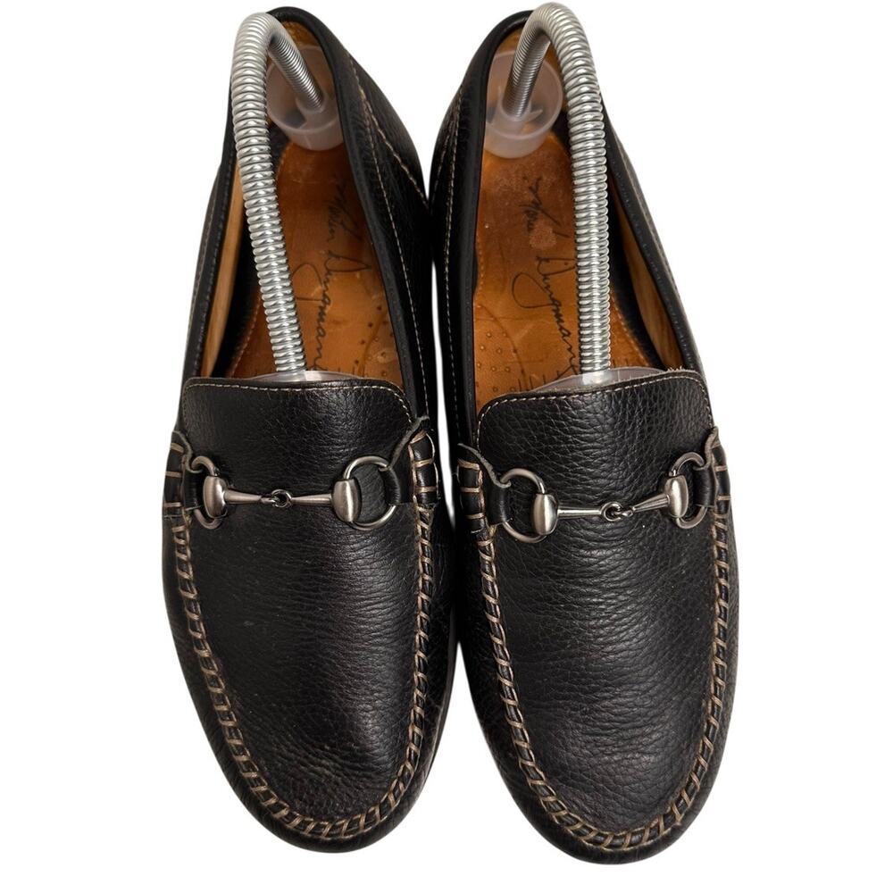 Martin Dingman Black Leather Horsebit‎ Loafers Men Sz 8 M